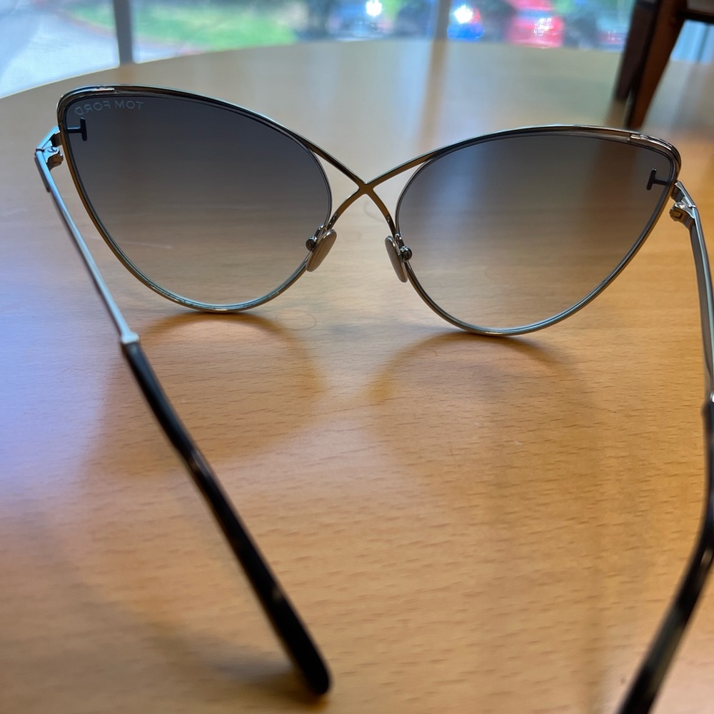 Tom Ford Silver Aviator Sunglasses - image 2